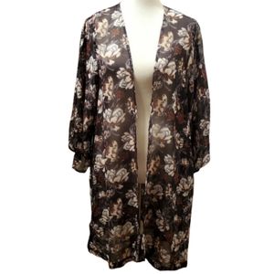 Apt. 9 Floral Sheer Kimono NWT